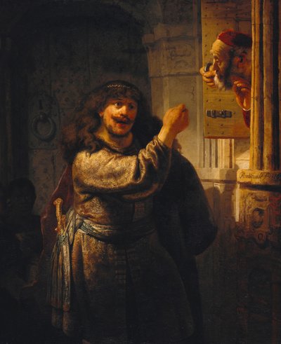 Samson Threatened His Father-in-Law by Rembrandt van Rijn